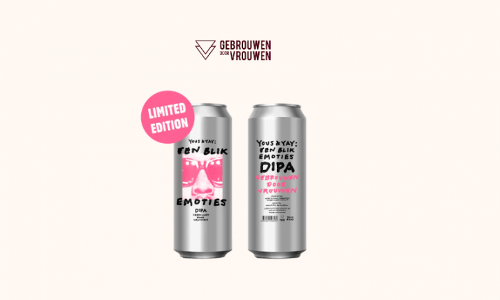 Gebrouwen door Vrouwen een blik emoties blikken bier